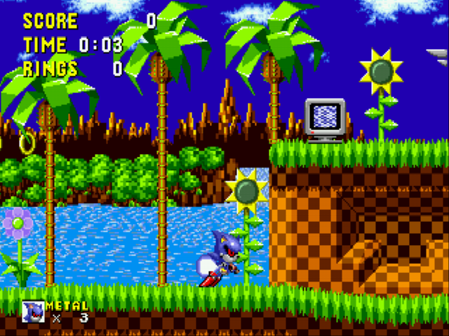 Metal Sonic in Sonic the Hedgehog (Beta) Screenshot 1